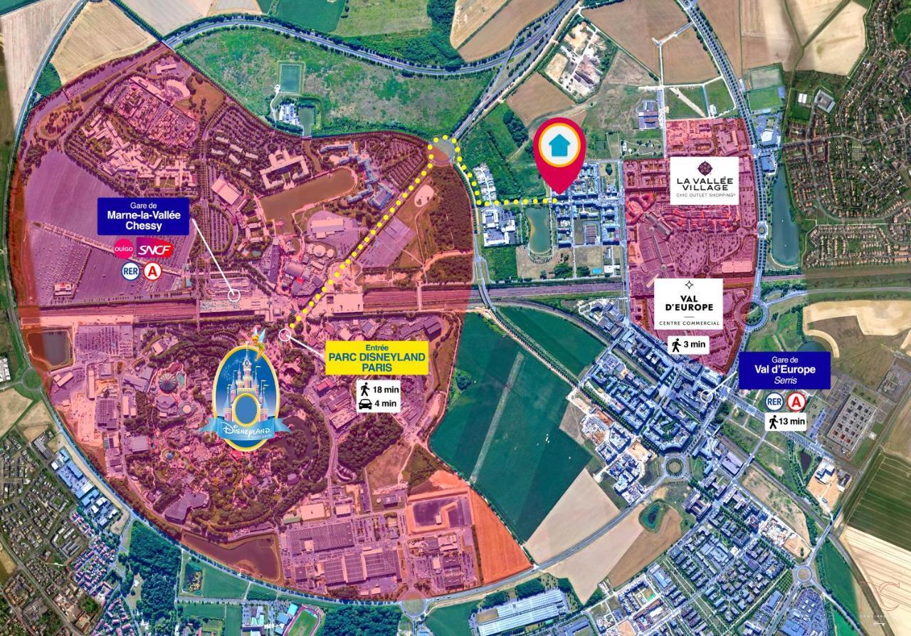 Disneyland-Paris, Studio 2 Pers, Wifi Сери Екстериор снимка